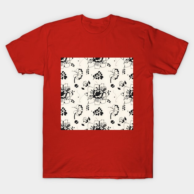 Floral illustration T-Shirt by NomiCrafts